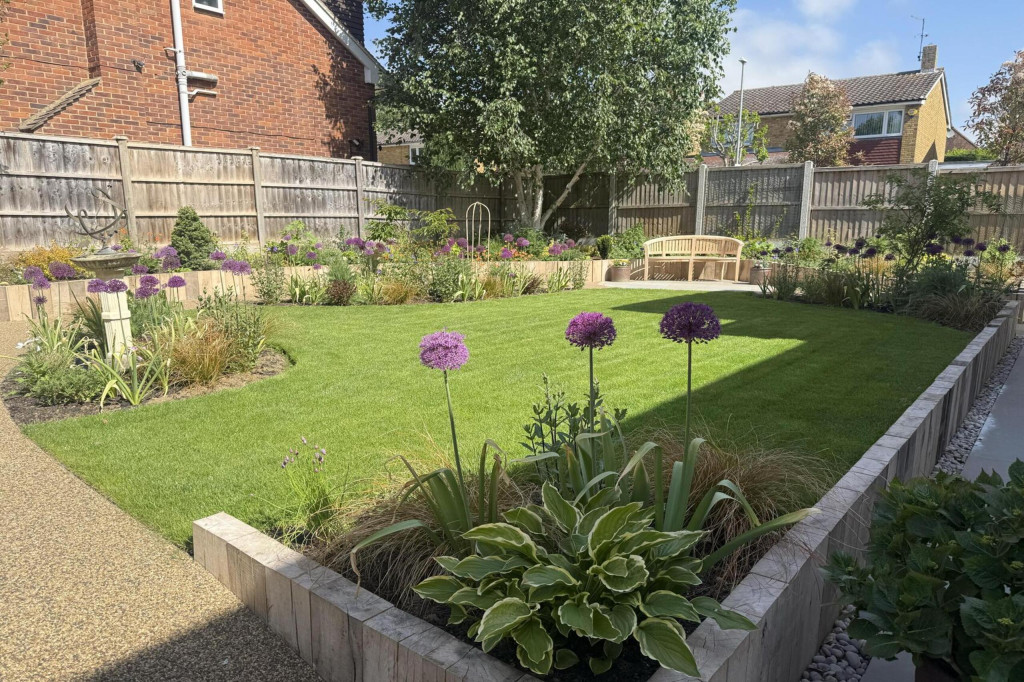 Accessible garden design and build in Ingatestone, Essex. Landscape and design by Essex Garden Co