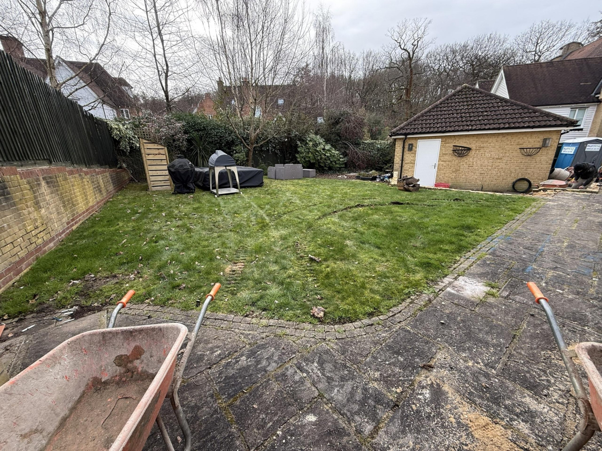 Garden in Warley, Essex before full re-design of front and rear garden and driveway.